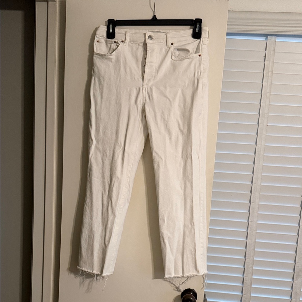 Zara White Women's Jeans - The Dreed Flare